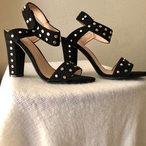 Studded strapped heels